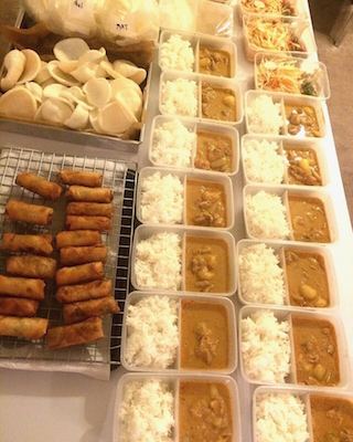 Catering for home or party